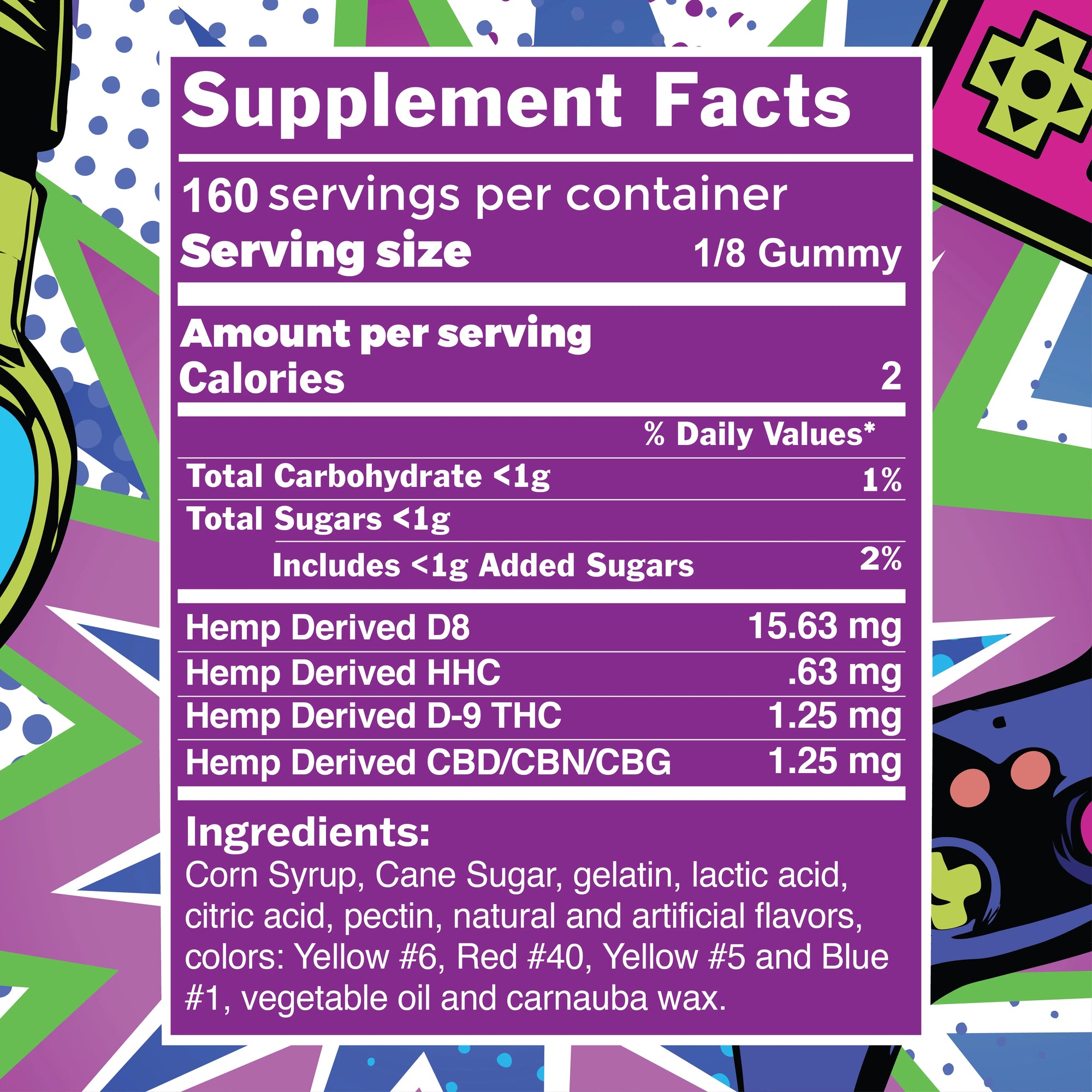 Elyxr LOADED GUMMIES - 150mg (125mg Delta 8 THC and 25mg Delta 9, HHC, CBD, CBG) - 6ct or 20ct