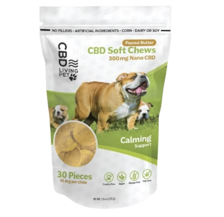 CBD LIVING - CBD Dog Chews - Calming Peanut Butter Flavor