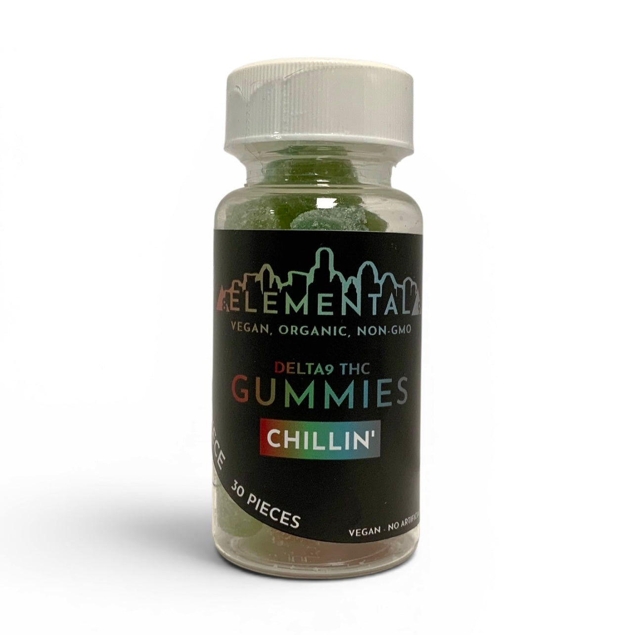 ELEMENTAL 12mg Delta 9 THC Chillin' Gummies - 2ct and 30ct.
