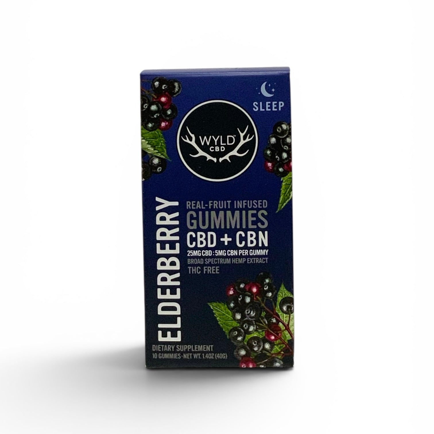 Wyld Real Fruit Elderberry CBD + CBN (THC FREE)
