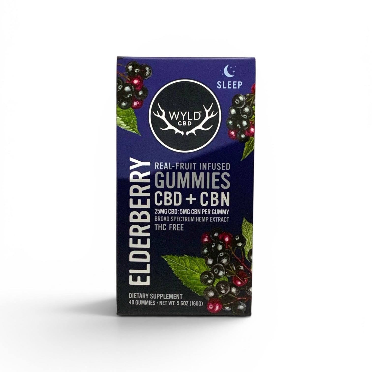 Wyld Real Fruit Elderberry CBD + CBN (THC FREE)