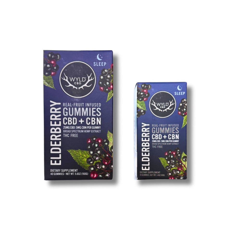 Wyld Real Fruit Elderberry CBD + CBN (THC FREE)