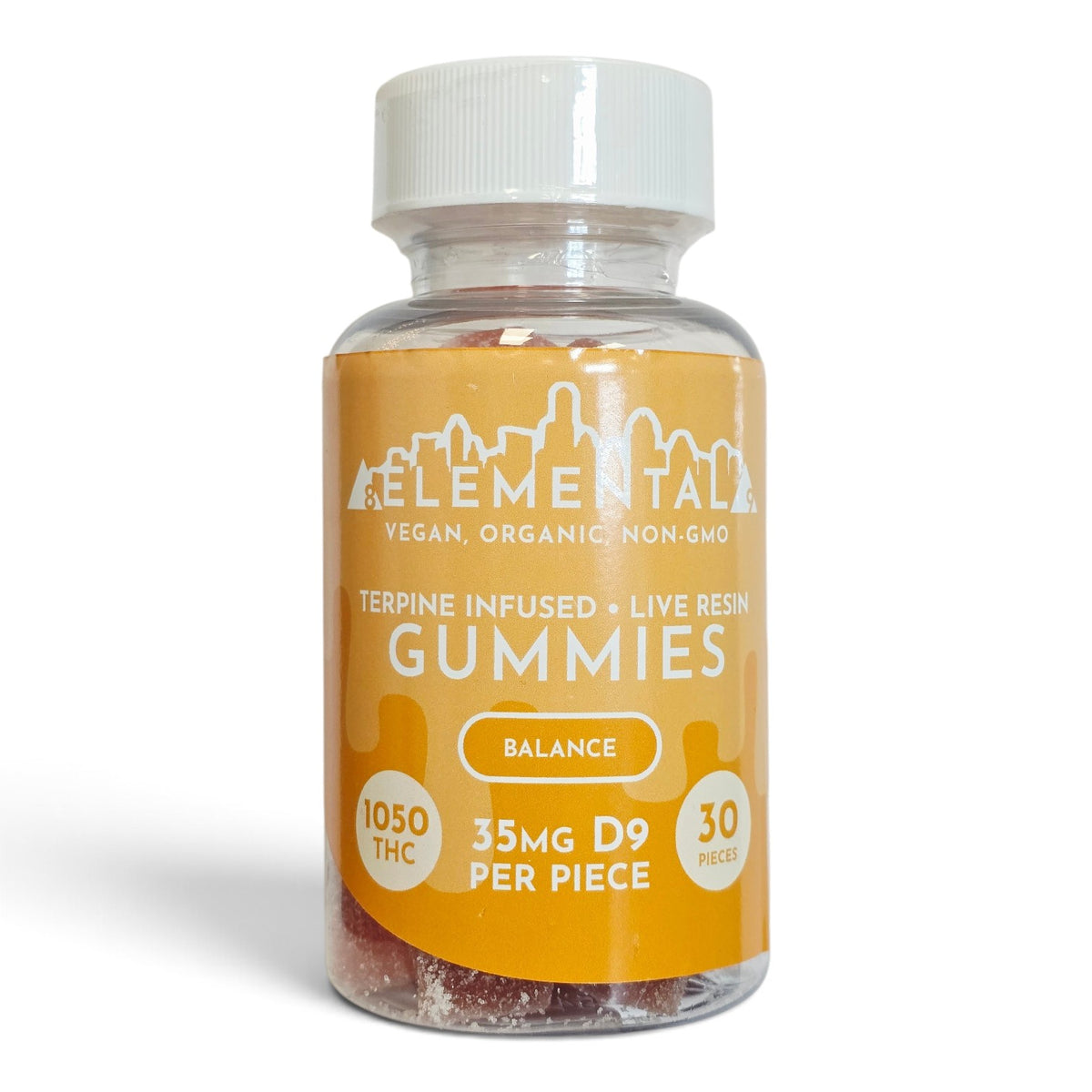 Elemental 35mg Delta-9 THC BALANCE Gummies - 30ct or Single Options