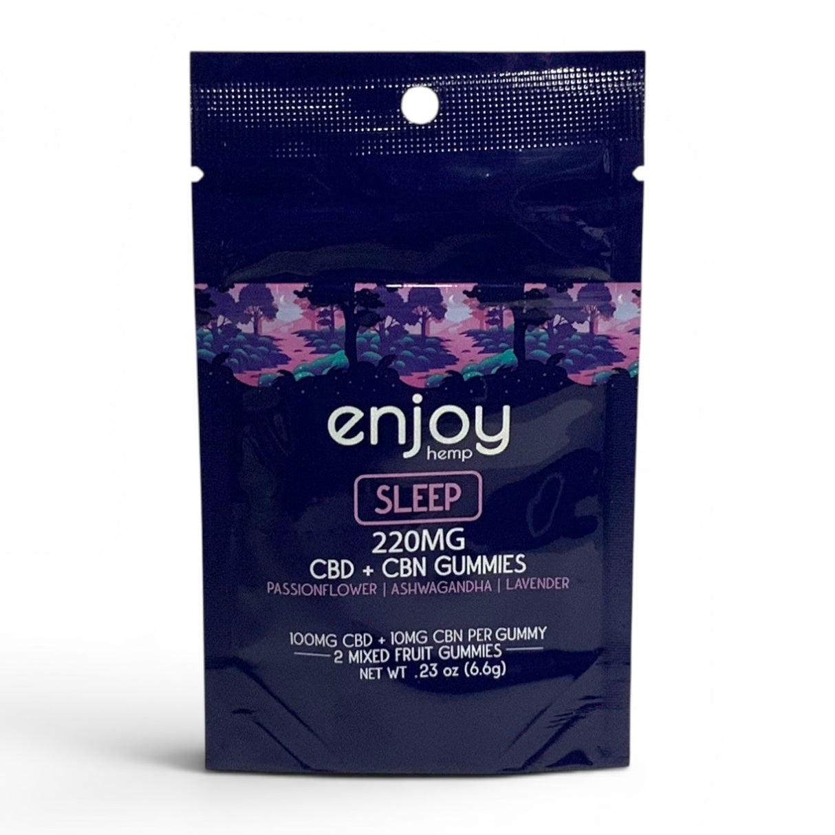 Enjoy Hemp Co. 30ct CBD SLEEP Gummies - Full Spectrum CBD + CBN + Lavender + Passionflower + Ashwagandha