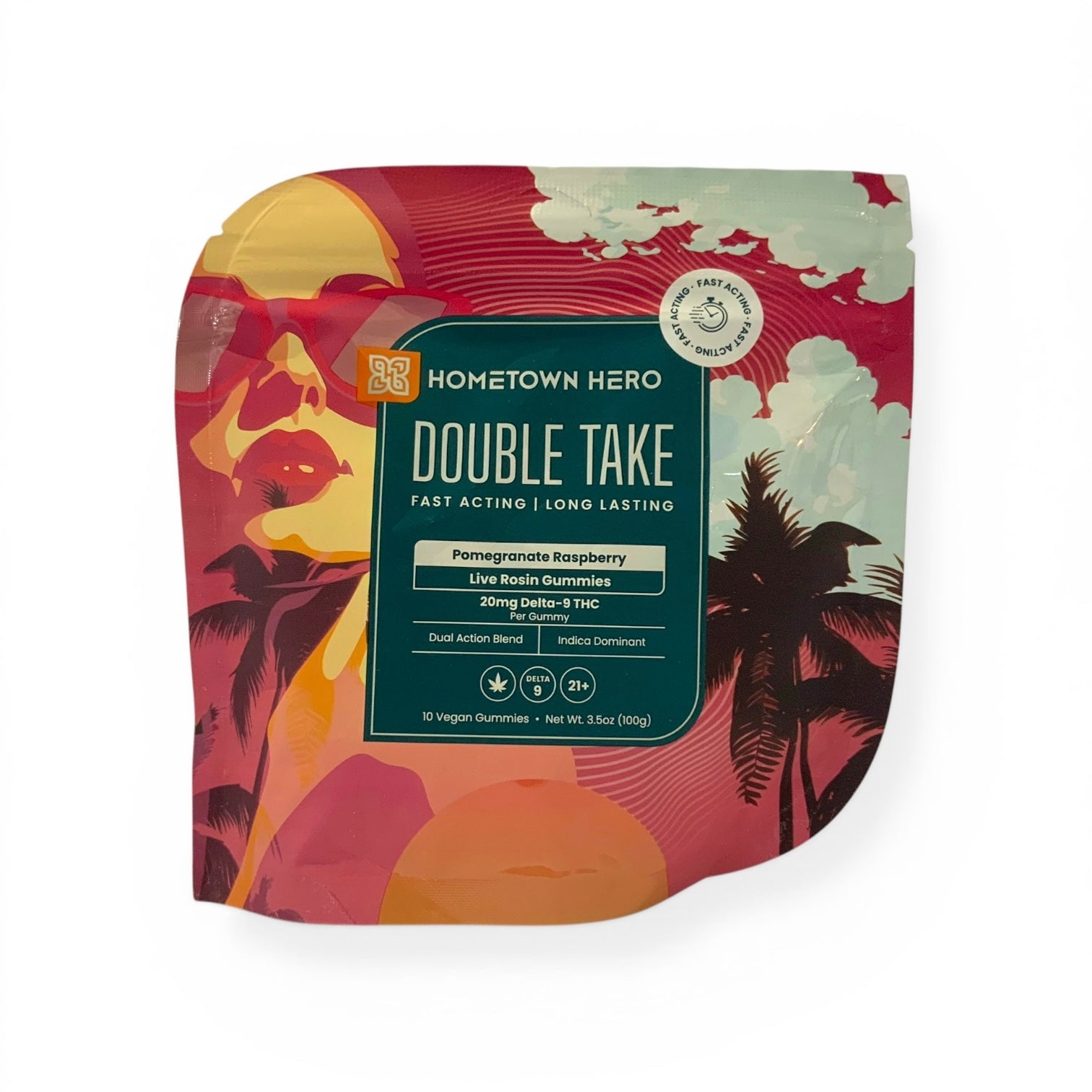 Hometown Hero - 20mg Delta 9 - Live Rosin - Double Take Gummies