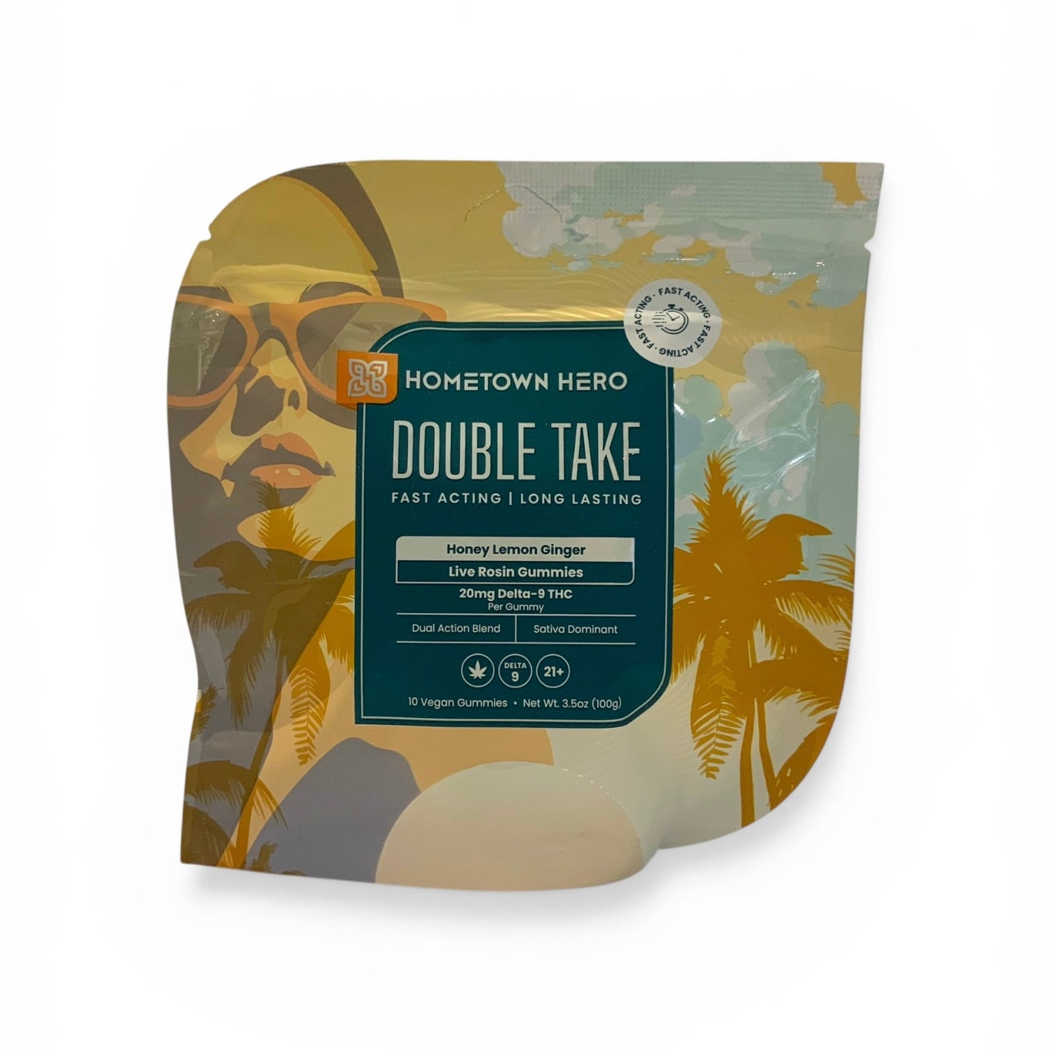 Hometown Hero - 20mg Delta 9 - Live Rosin - Double Take Gummies