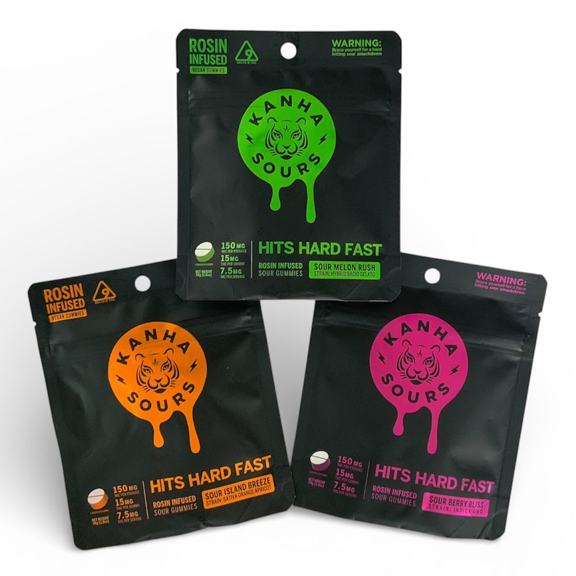 Kanha SOUR 15mg Delta 9 NANO Gummies