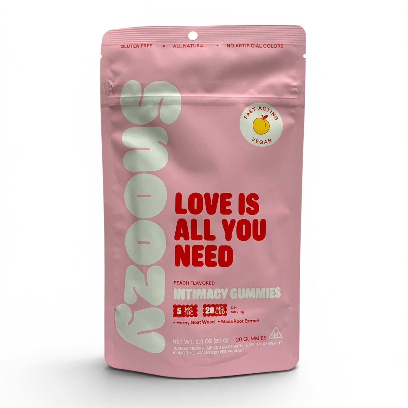 Snoozy - Love is All You Need (5mg Delta 9 THC + 20mg CBD) - 2ct or 20ct