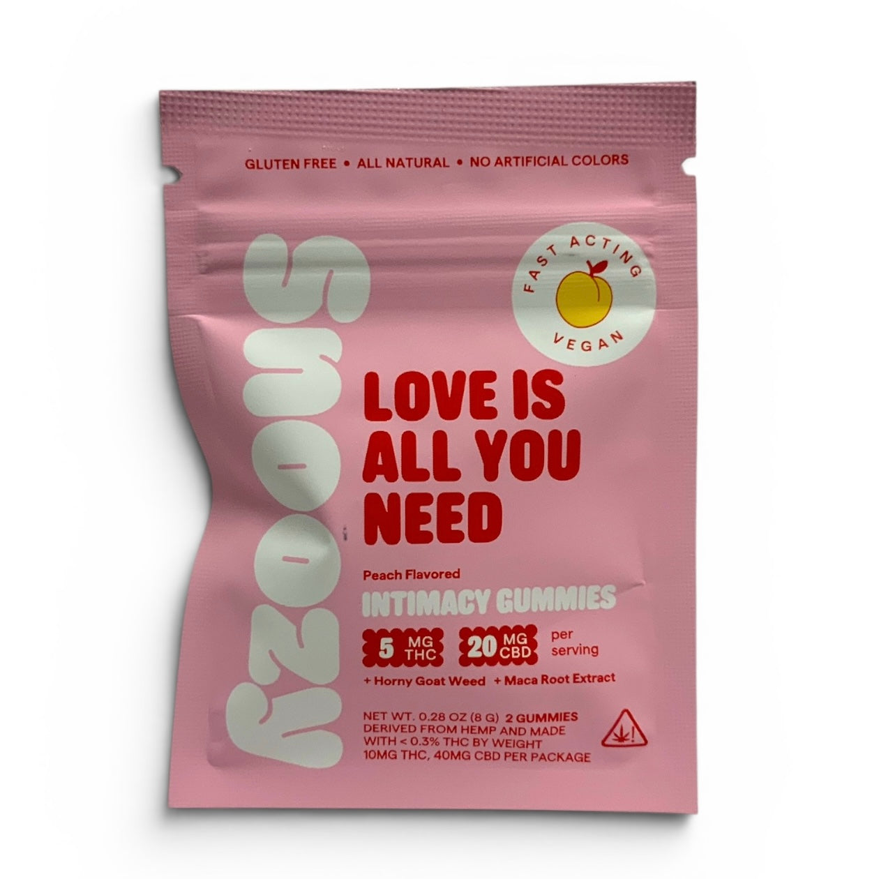 Snoozy - Love is All You Need (5mg Delta 9 THC + 20mg CBD) - 2ct or 20ct