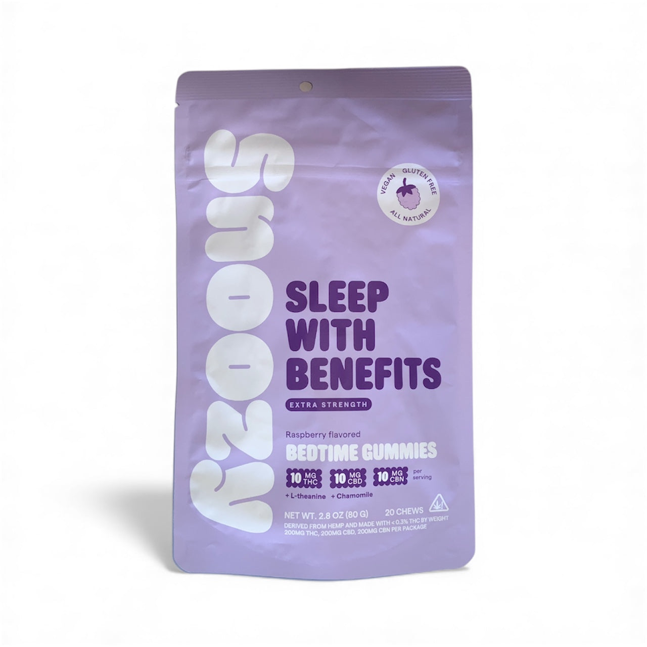 Snoozy - Sleep With Benefits - Bedtime Gummies (10mg Delta 9 / 10mg CBD / 10mg CBN)