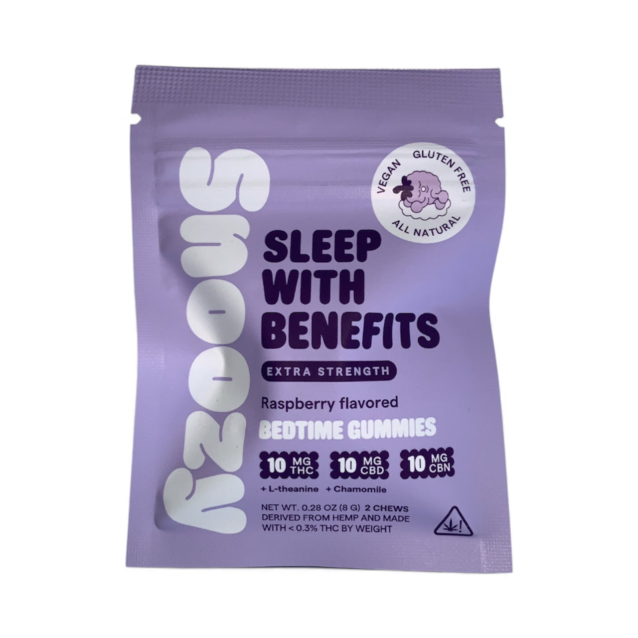 Snoozy - Sleep With Benefits - Bedtime Gummies (10mg Delta 9 / 10mg CBD / 10mg CBN)