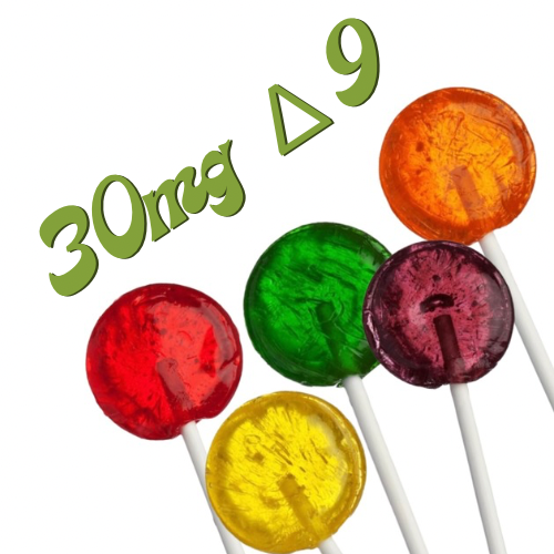 30mg D9 THC Lollipops by Texian HerbaCeutical