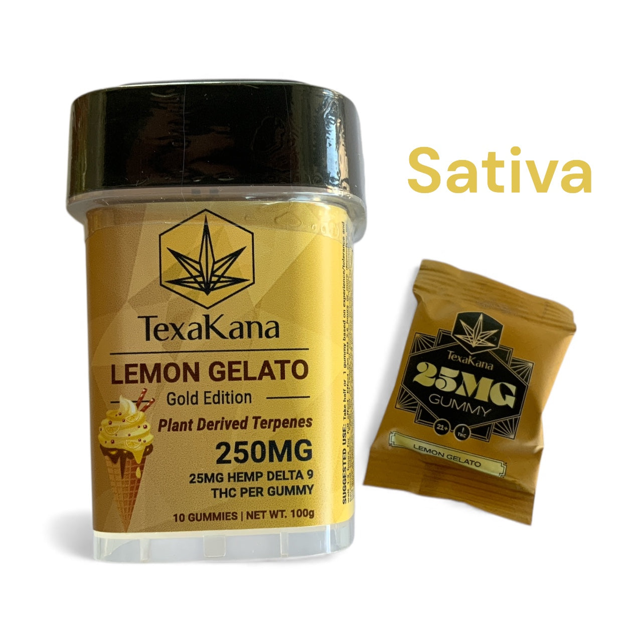TexaKana 25mg Delta 9 THC - Gold Edition - Gummies