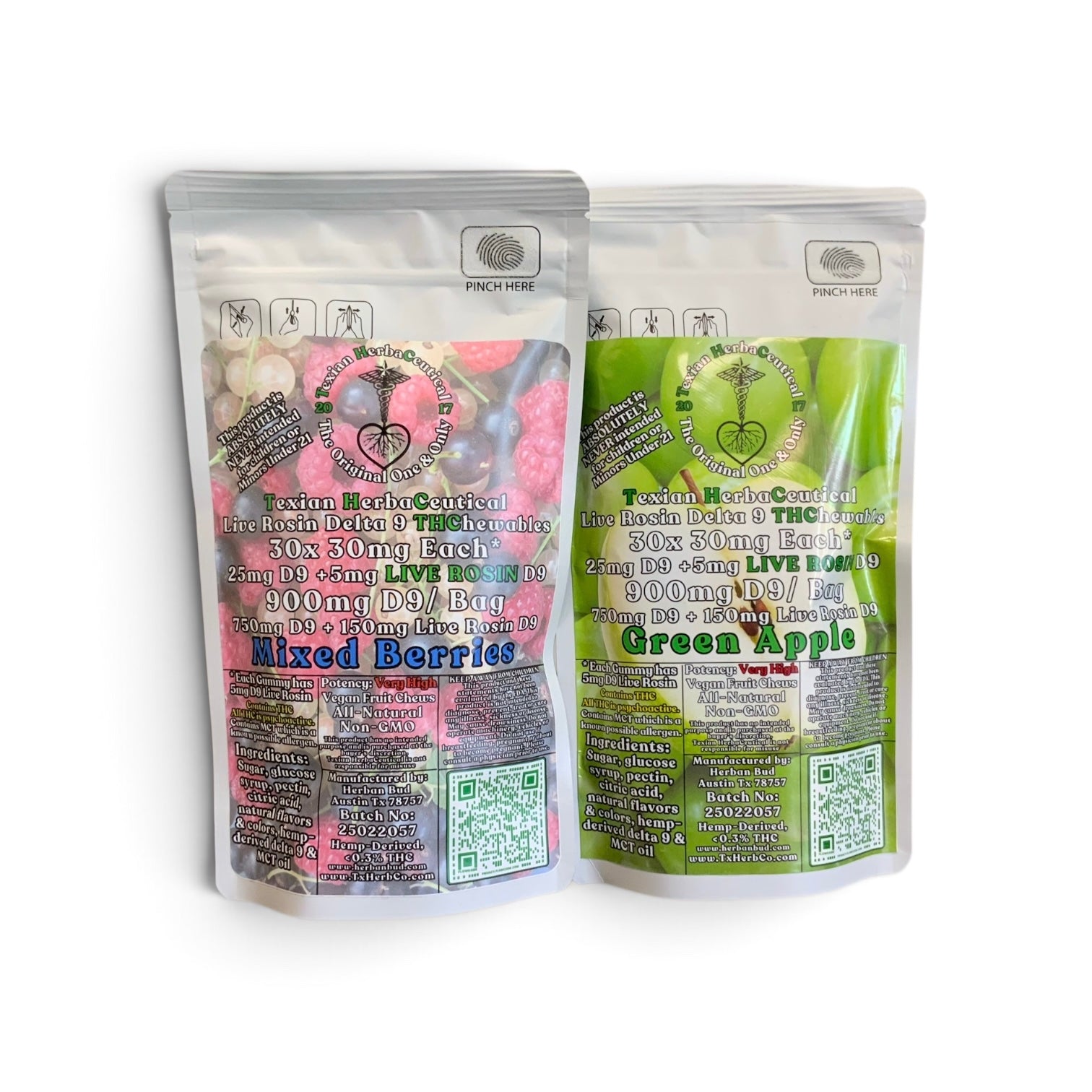 Texian HerbaCeutical 30mg Delta-9 THC Gummies - 2ct & 30ct