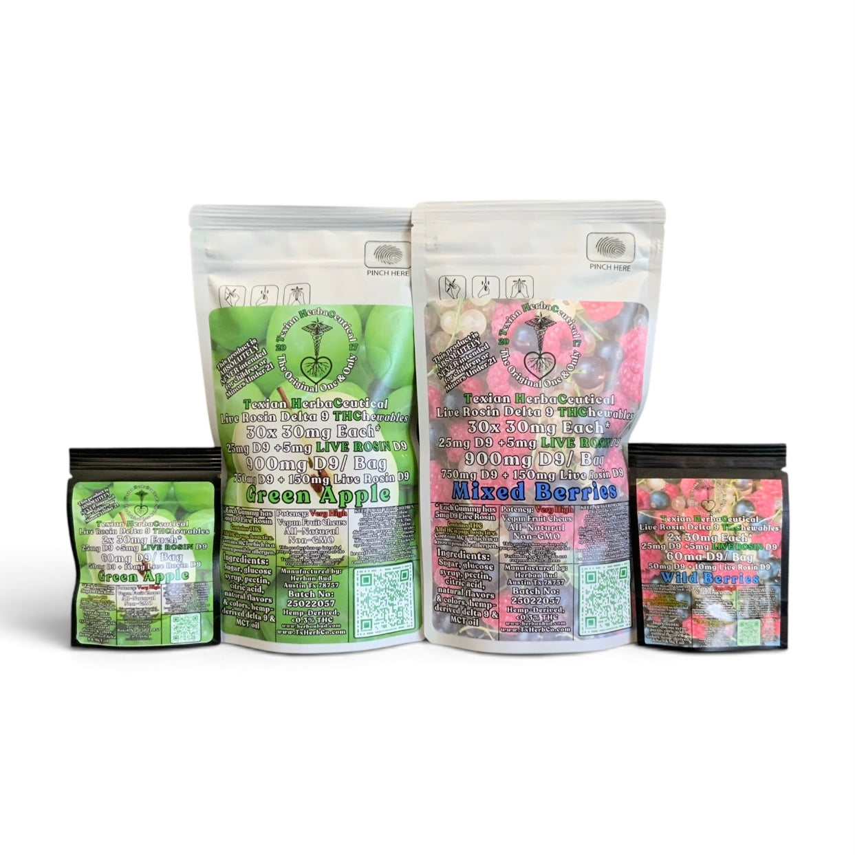 Texian HerbaCeutical 30mg Delta-9 THC Gummies - 2ct & 30ct