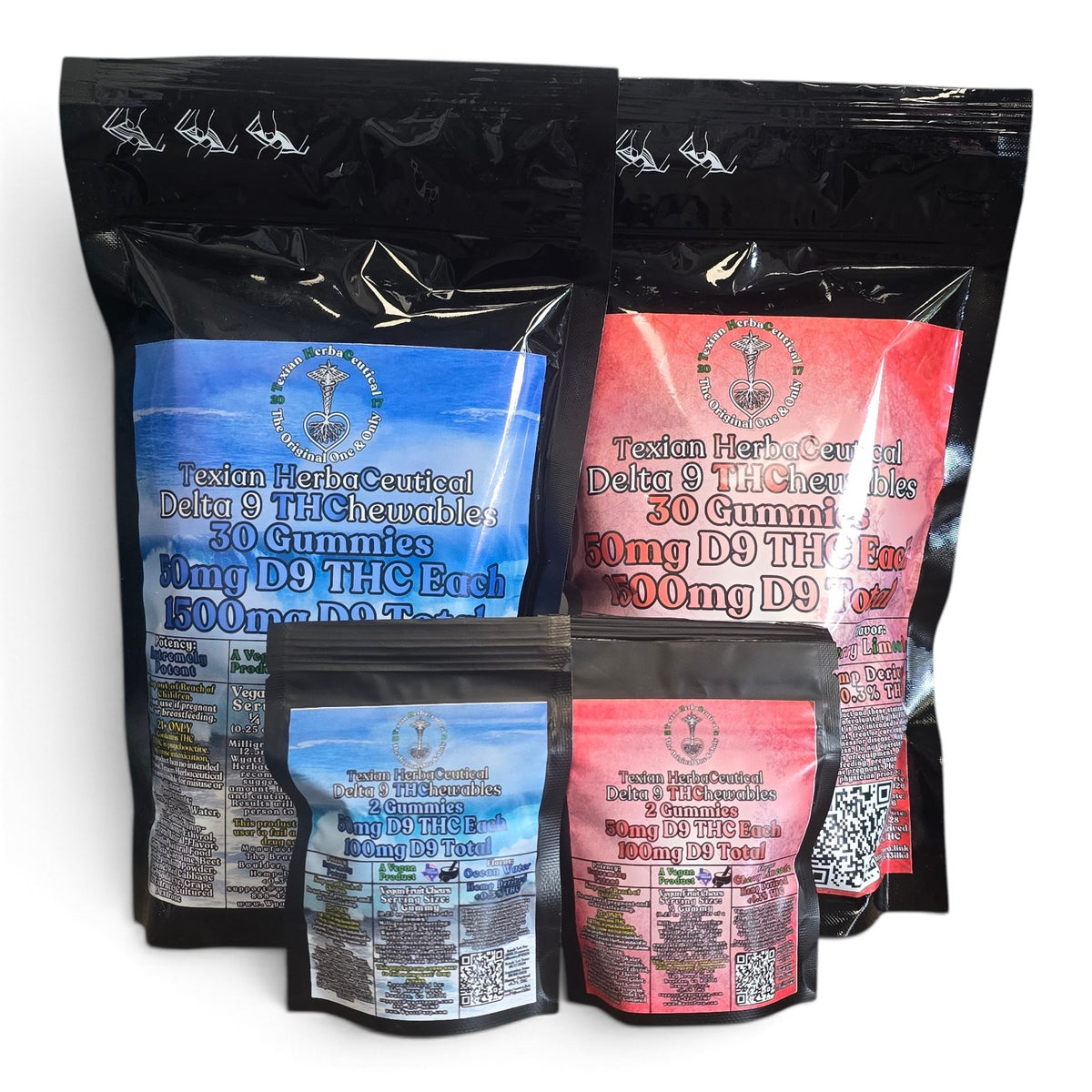 Texian HerbaCeutical 50mg Delta-9 THC Gummies - 30ct & 2ct