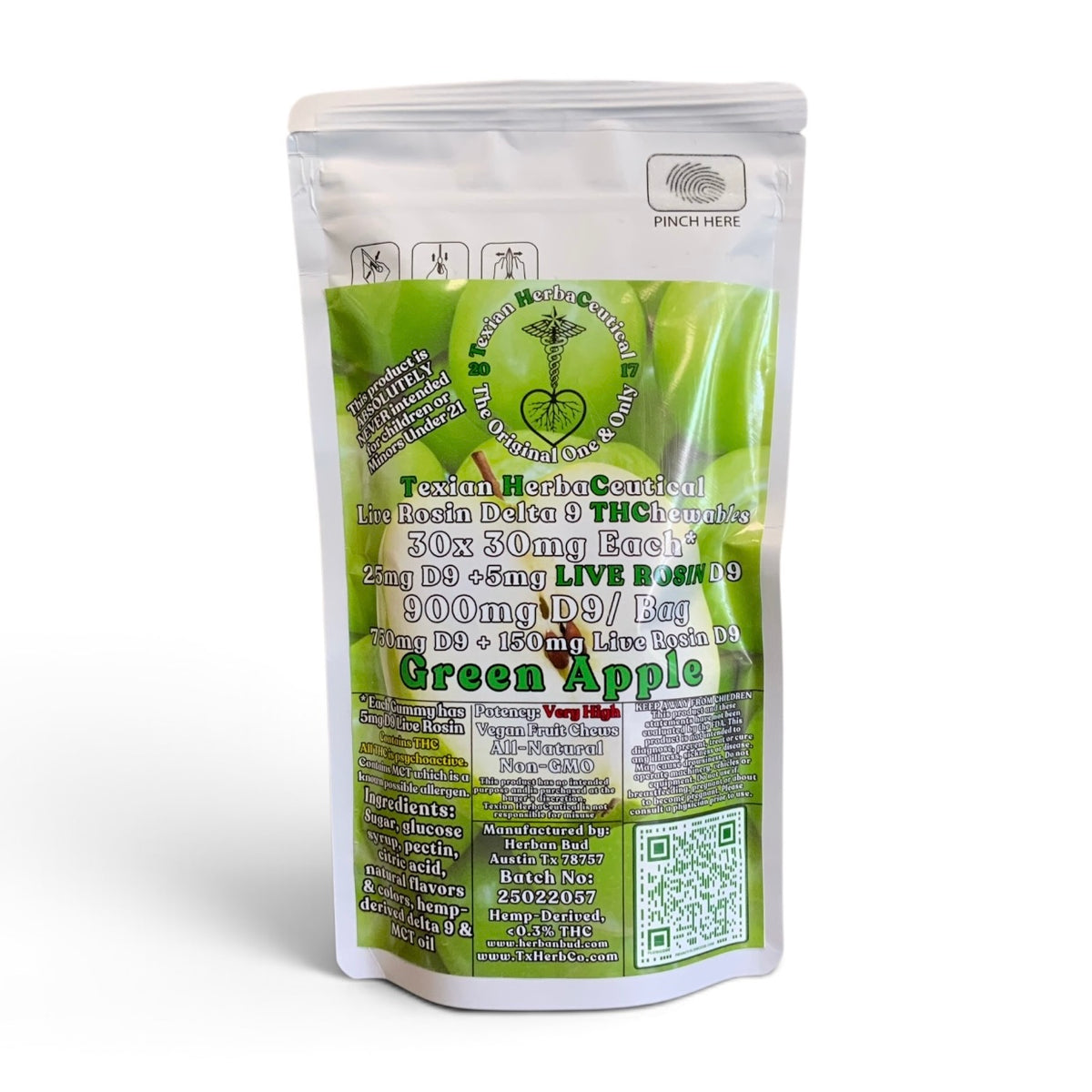Texian HerbaCeutical 30mg Delta-9 THC Gummies - 2ct & 30ct
