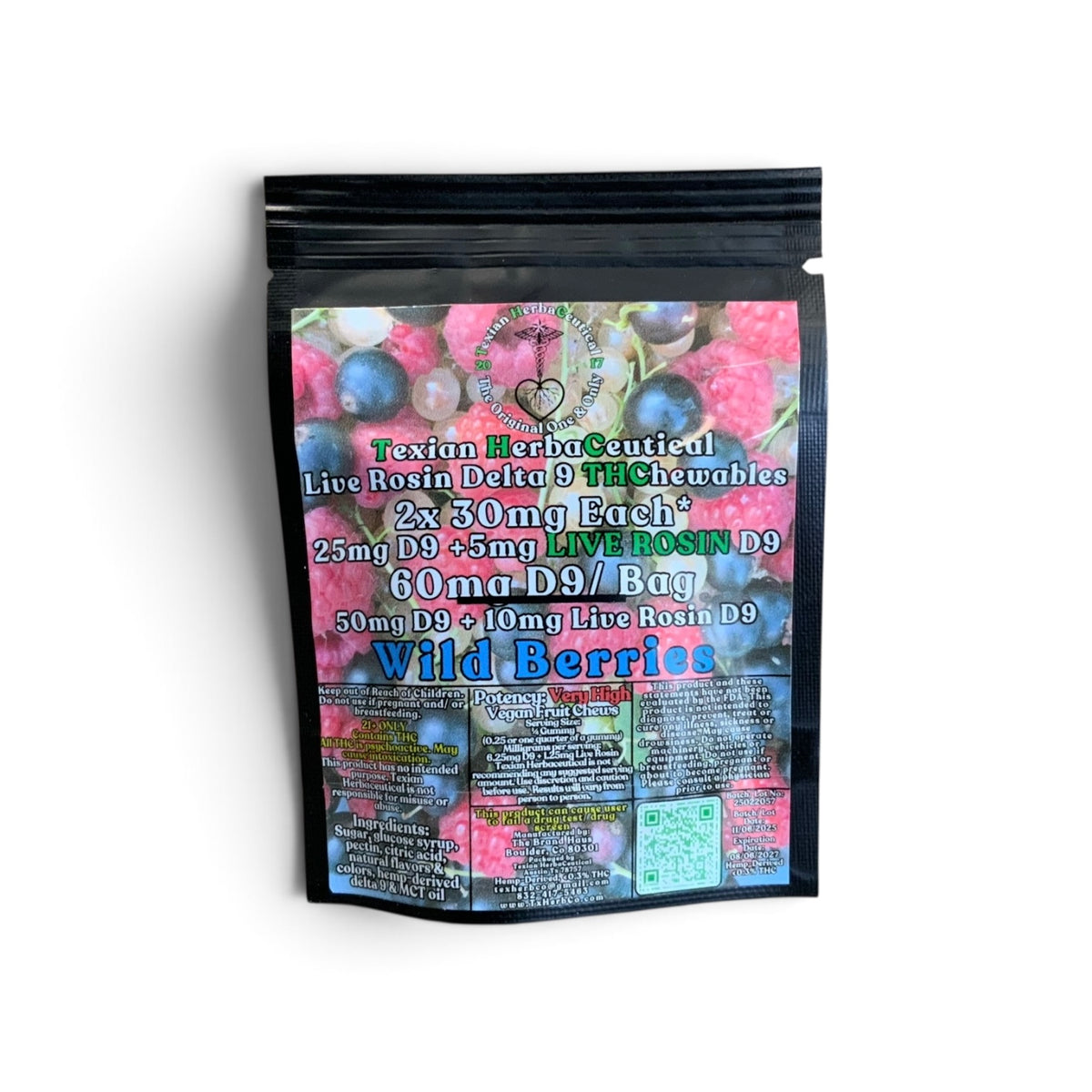 Texian HerbaCeutical 30mg Delta-9 THC Gummies - 2ct & 30ct