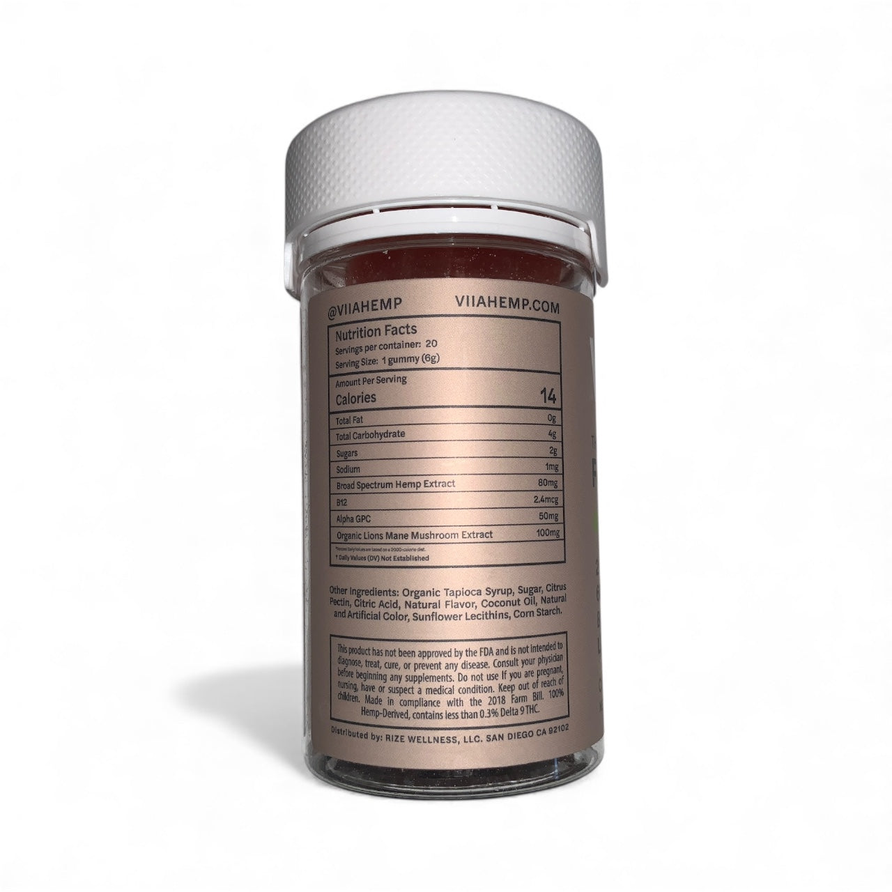 VIIA Flowstate CBD:CBG Gummies