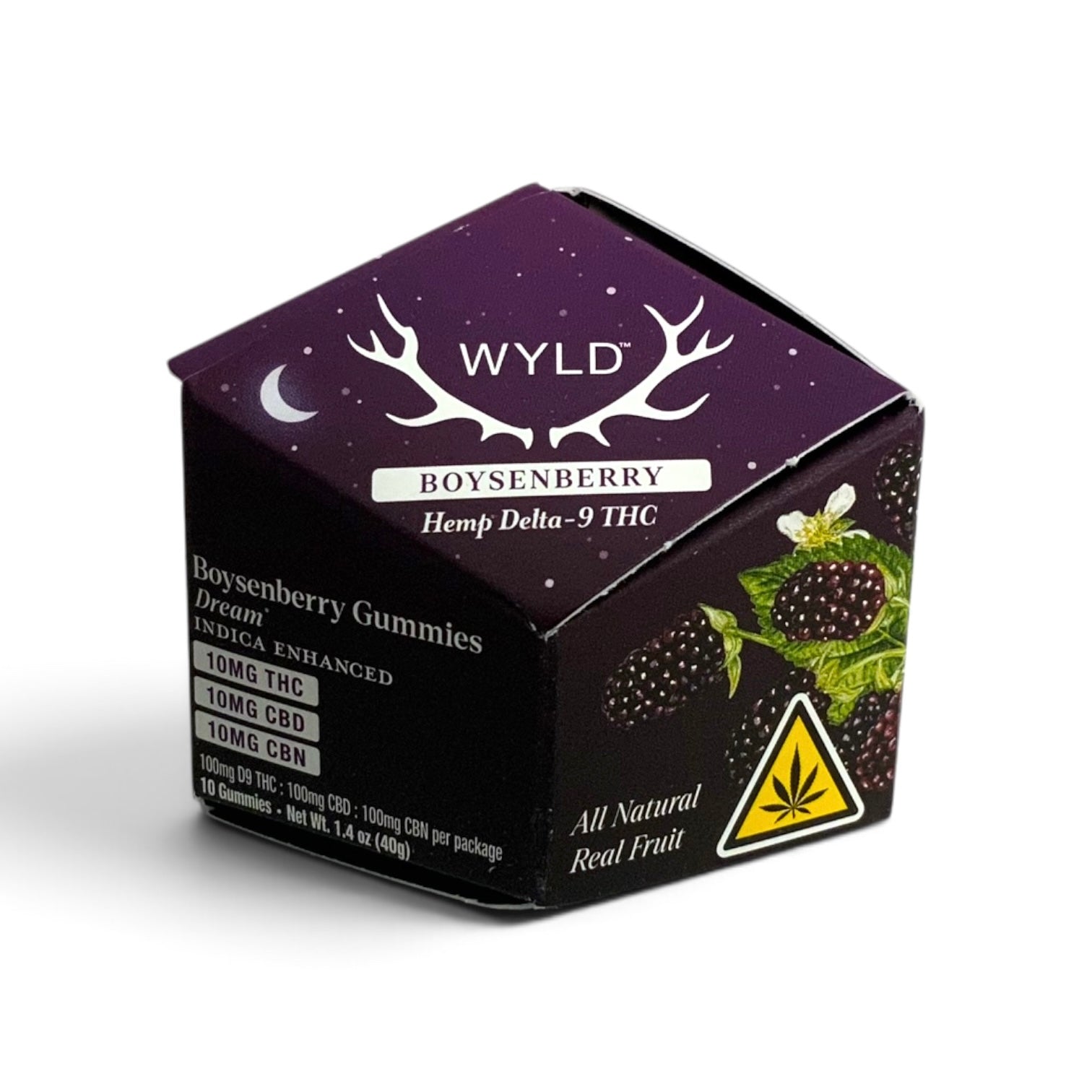 WYLD D9:CBD:CBN Boysenberry - Sleep 10ct Gummies