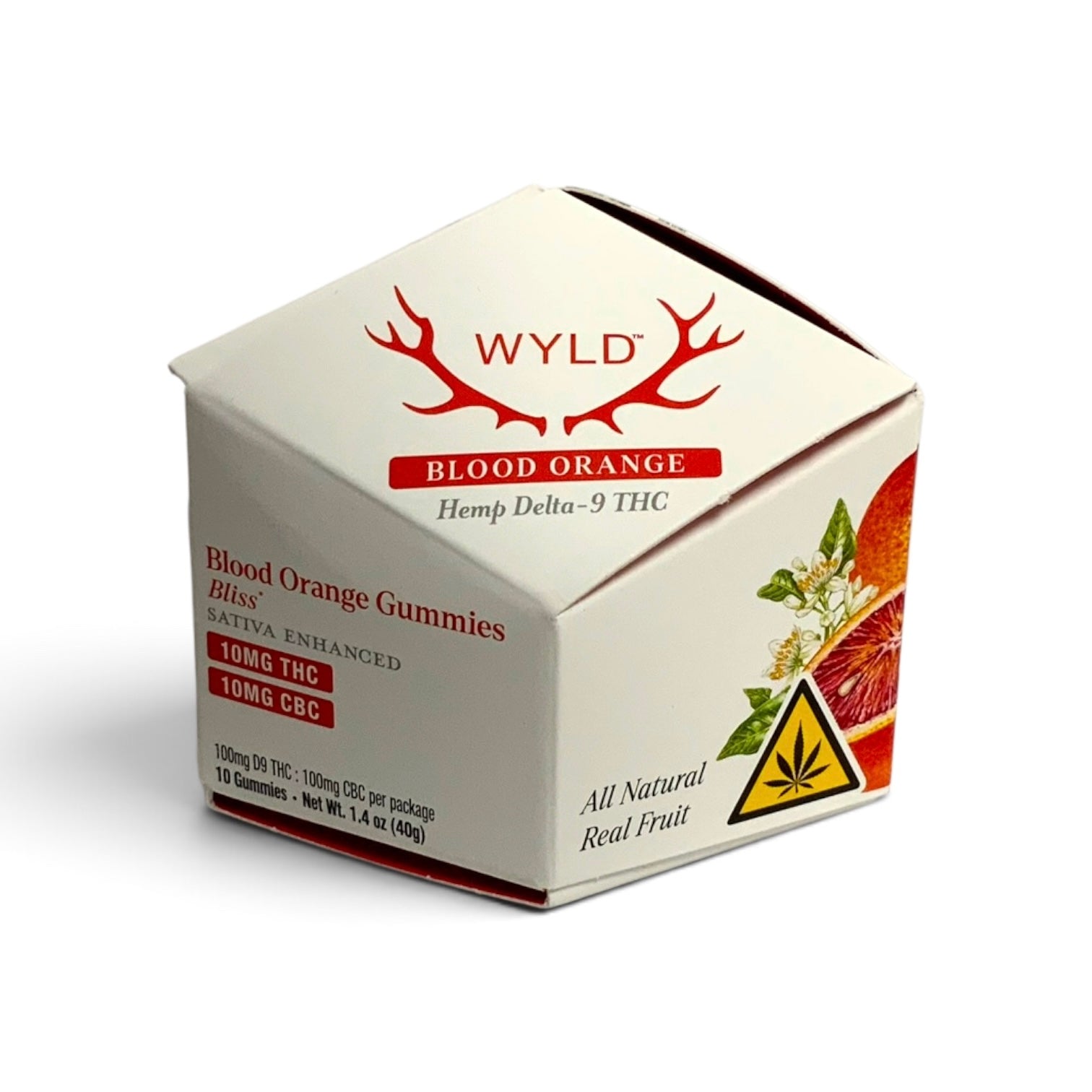 WYLD D9:CBC Blood Orange - Bliss 10ct Gummies