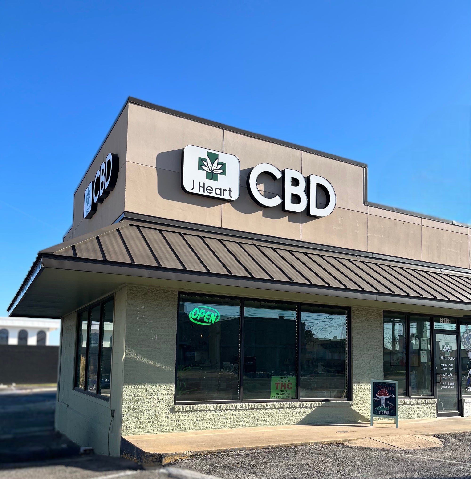 atx Austin texas j heart cbd n Lamar store front where thc thca is sold