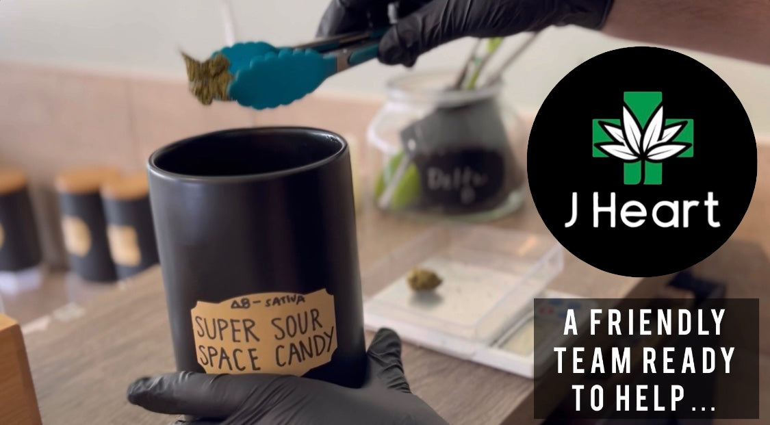 a bud tender serving up thc flower