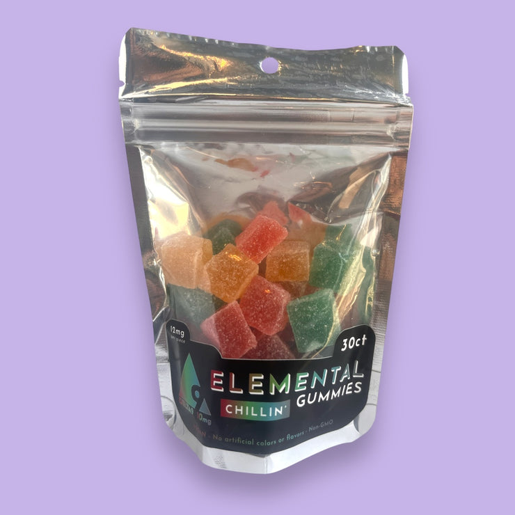 ELEMENTAL 12mg Delta 9 THC Gummies - 2, 10, and 30ct.