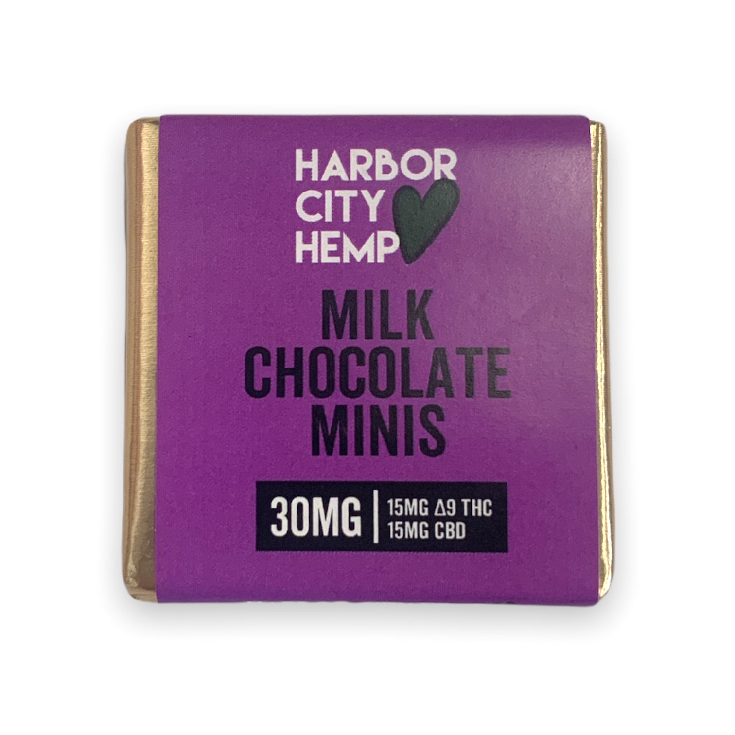 Harbor City Hemp 30mg 1:1 CBD:Delta 9 THC Chocolate Minis