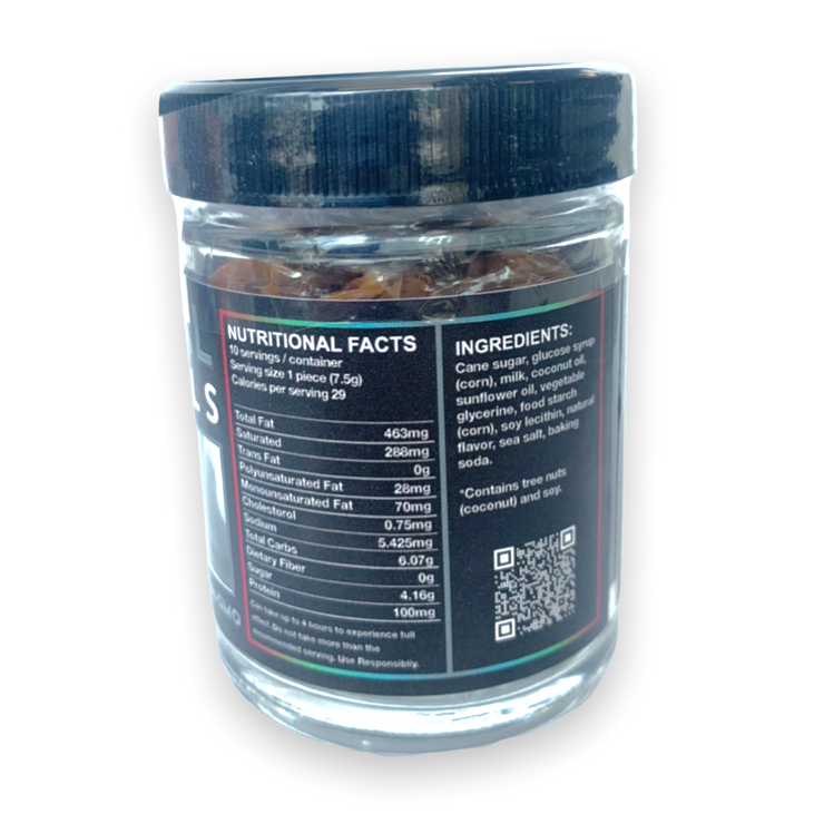 Elemental 25mg Delta 9 THC Caramels - 10ct (250mg total)