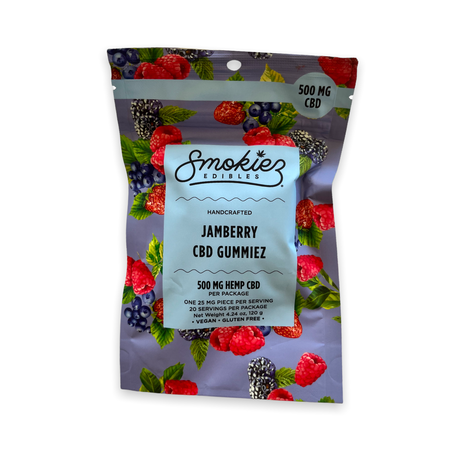 Smokiez 20ct 25mg CBD Isolate Gummies