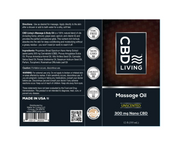 CBD Living Unscented Massage Oil